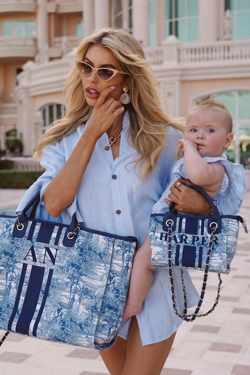 Marcia Frilled Shirt Blue - FINAL SALE